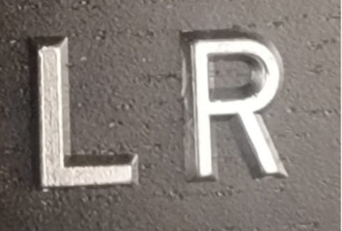 Lead xray letters (L/R) - Perfect for xray markers